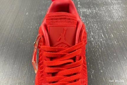 Flyknit Jordan 4 524 AQ3559-600  Red Popular Retro 0618